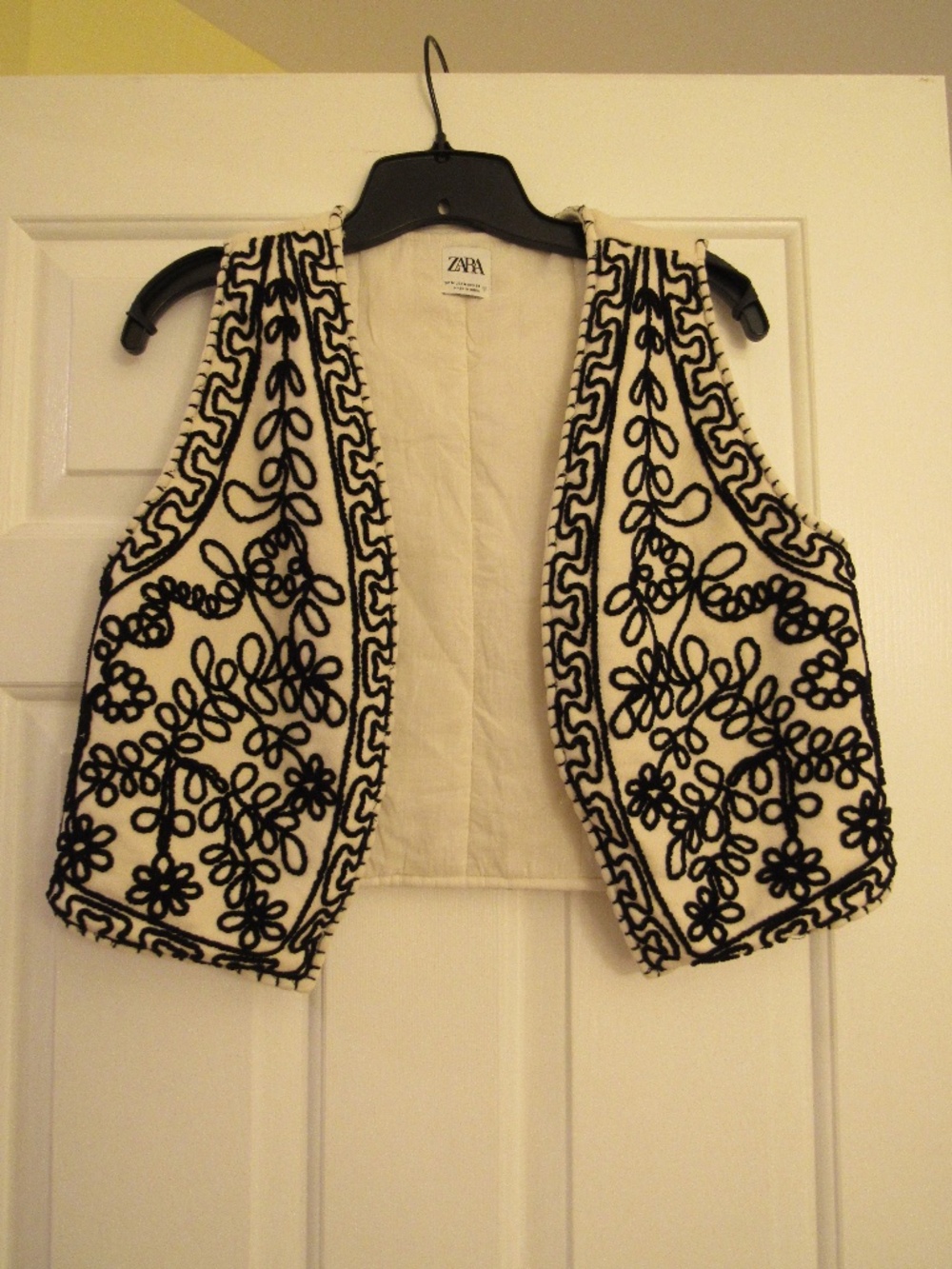 Zara Embroidered Quilted Vest